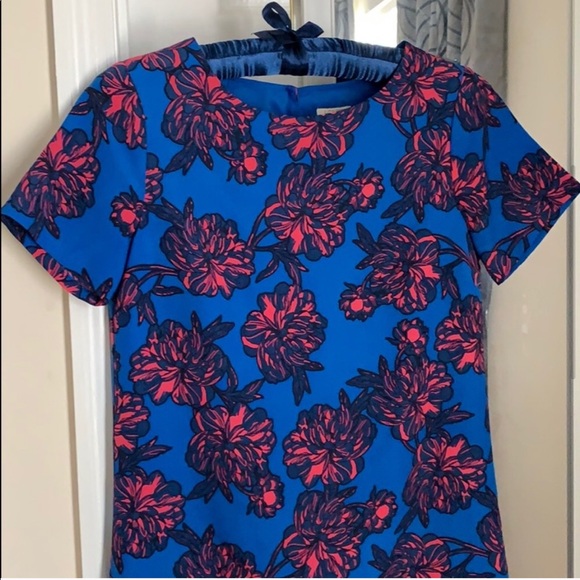 💚 J. Crew Printed short-sleeve gallery dress Sz 0 - Picture 3 of 4